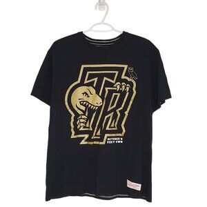 October's Very Own  Toronto Raptors Mitchell and Ness shirt black size XL